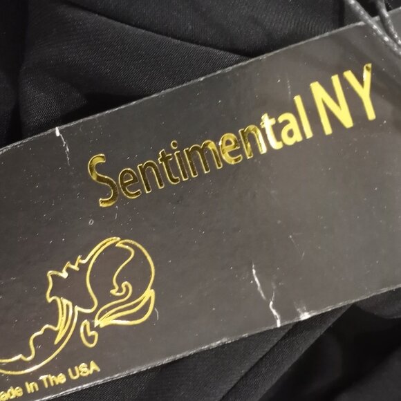 SENTIMENTAL NY BLACK PARTY DRESS WITH BACK CUTOUT WMEN SIZE M/L NEW - Picture 3 of 8